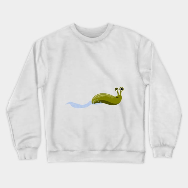 Slimy Sluggy Crewneck Sweatshirt by meganther0se